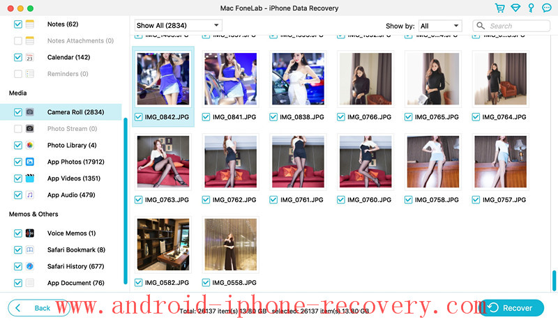 recover iphone photos on Mac