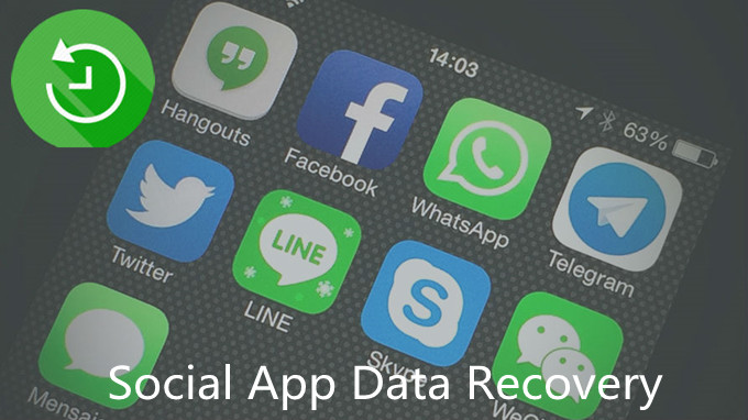 اي فون استعادة بيانات التطبيق الاجتماعي