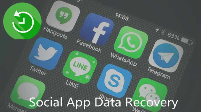 iPhoneソーシャルアプリのデータ復旧