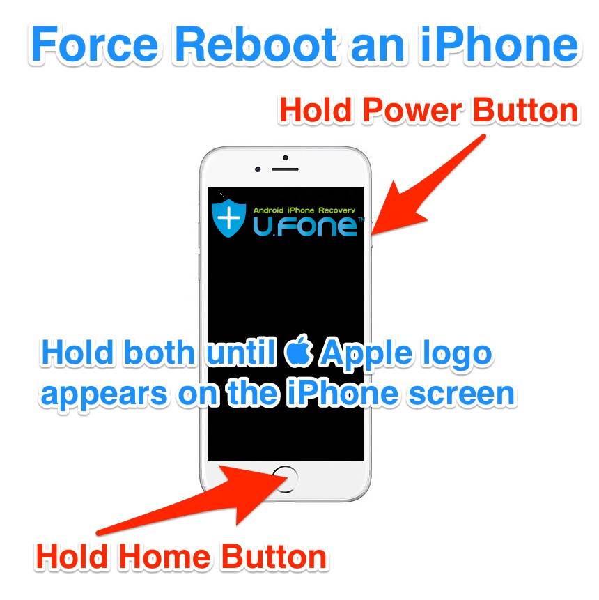 Force Restart iPhone 6/6S/6 Plus/iPad/iPod Touch