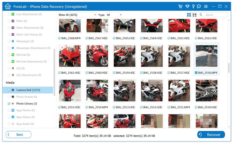 recover photos from iPhone