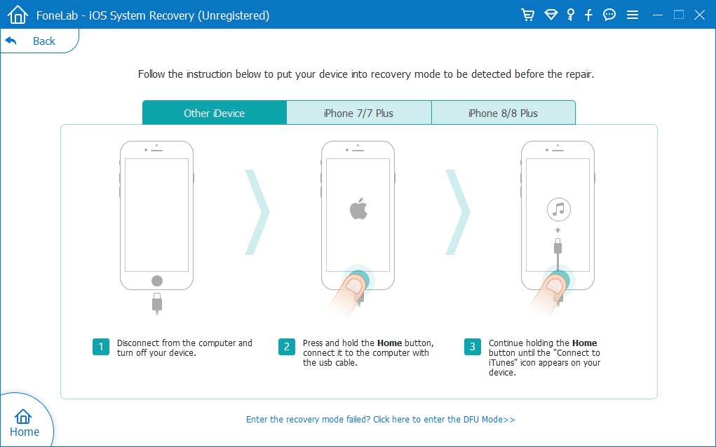 poner el iPhone en modo de recuperación