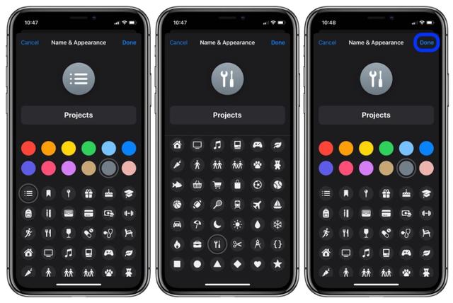 Customize Reminders app on iPhone 11