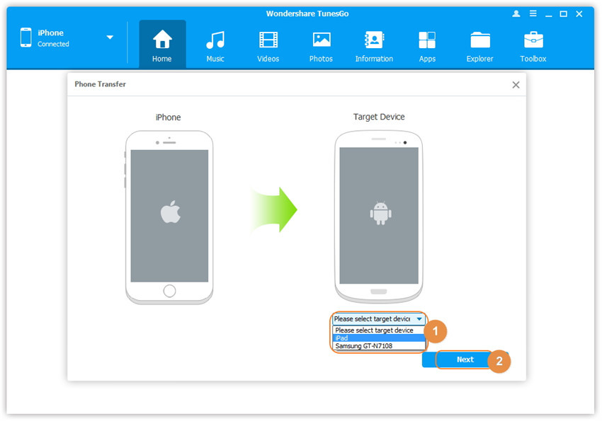 iPhone data to Huawei Mate 30 transfer