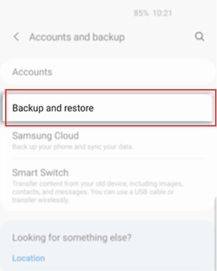 samsung cloud restore files