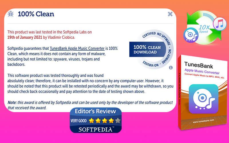 tunesbank apple music converter 100 clean