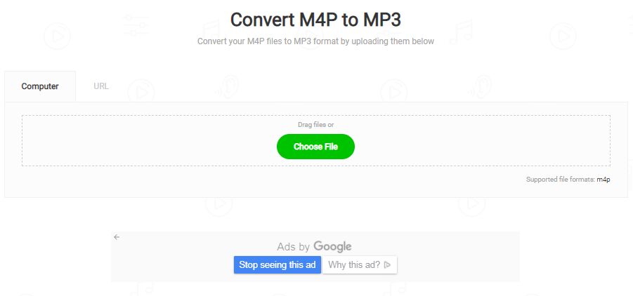 convert m4p to mp3 online