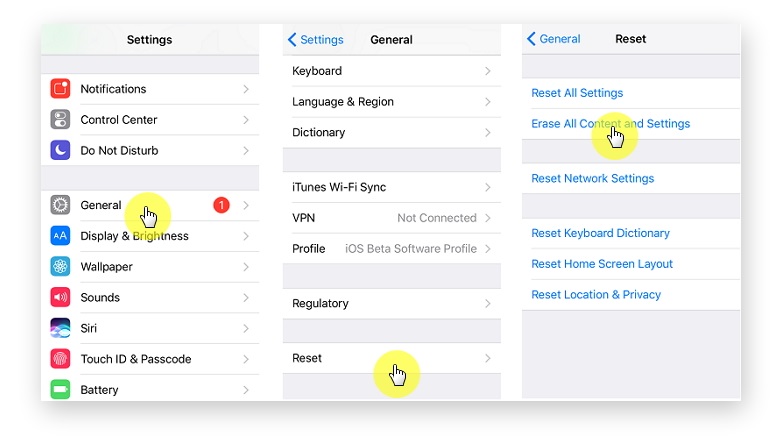 restore data from iCloud - recover data afer ios 15 update