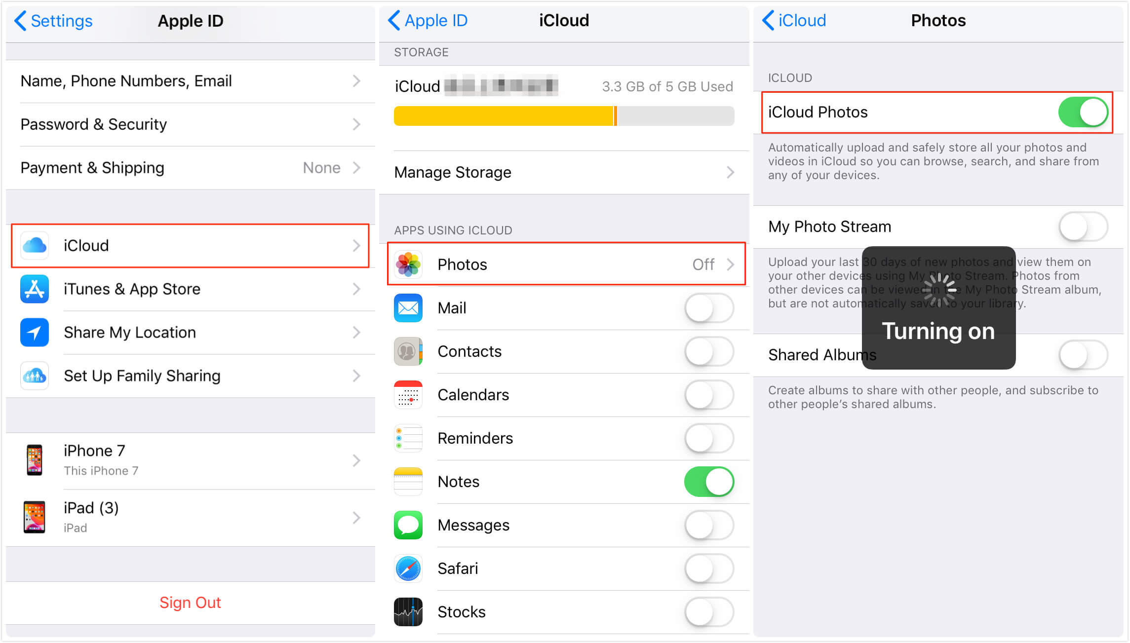 recover iphone photos on icloud