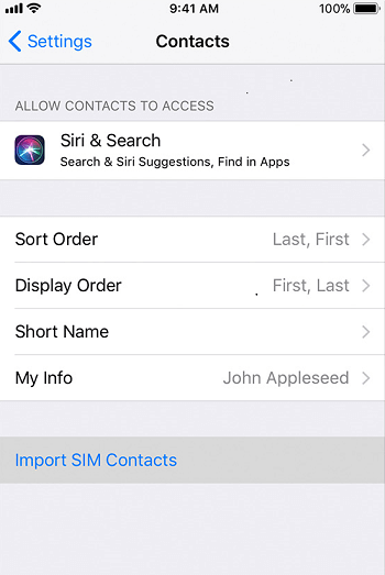 import contacts from sim