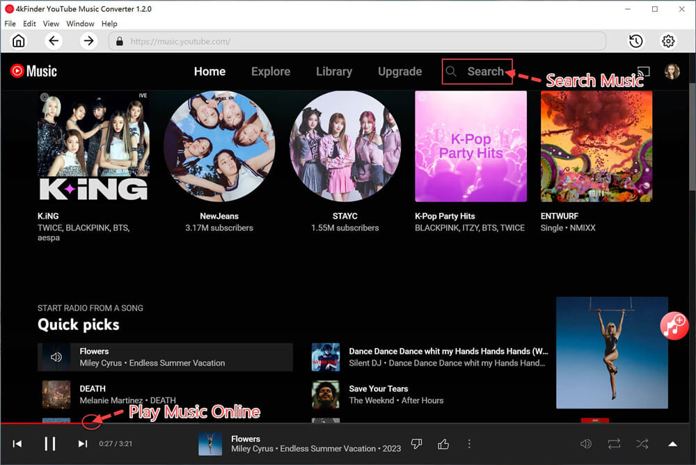 add youtube music to list