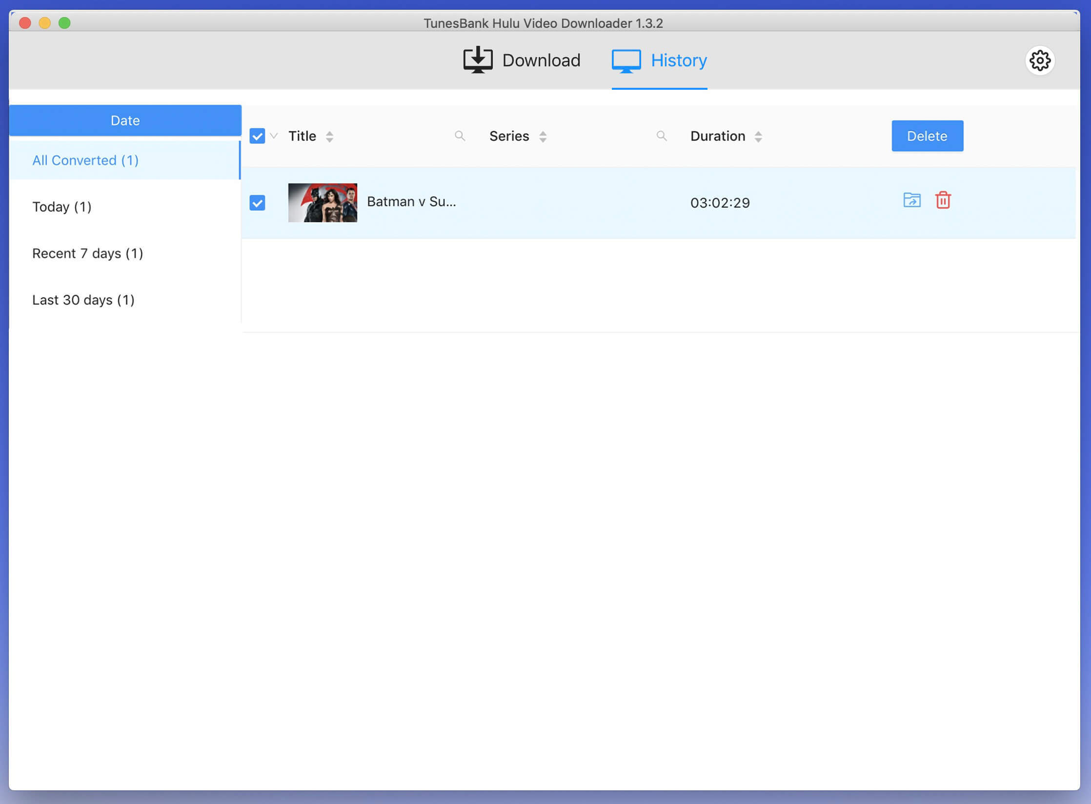 hulu download history