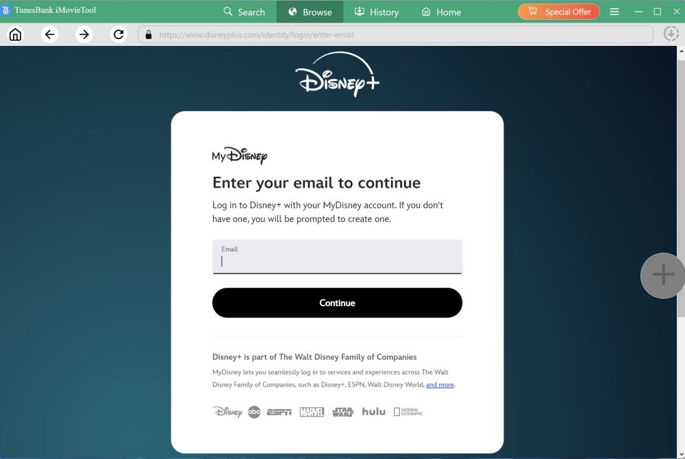 login disney plus account
